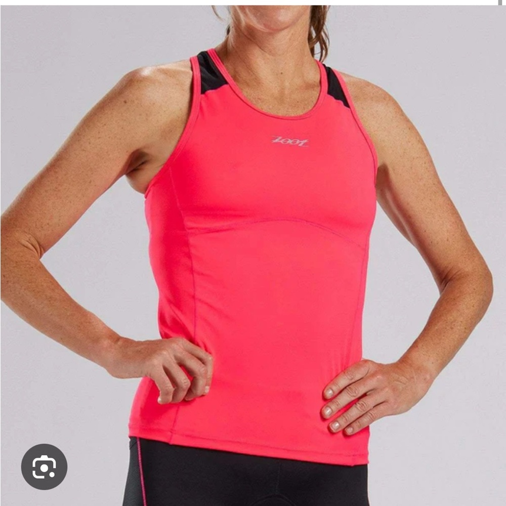 Zoot Core +Tri Racerback Triathlon Top w/Shelf Bra.   Sz L.